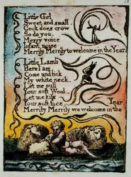 Little Girl... illustration from Songs of Innocence and of Experience (Bentley Copy L)
